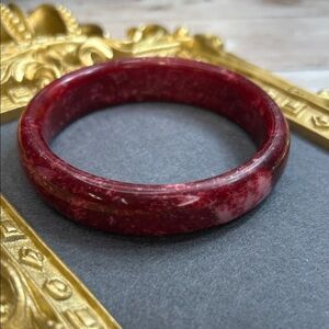 Stone Bangle Possibly Strawberry Quartz